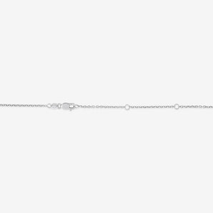 Round Cut Cubic Zirconia in 925 Sterling Silver Necklace