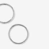 Round Cut Cubic Zirconia in 925 Sterling Silver Earrings 4