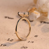 Stunning 3.0 CT Emerald Moissanite Engagement Ring with Solitaire Design 5