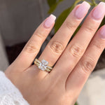 Stunning 3.0 CT Radiant Moissanite Engagement Ring in Pave Design 8