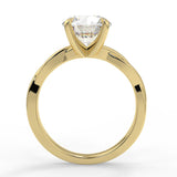Stunning 2.0 CT Round Moissanite Engagement Ring with Solitaire Design 2