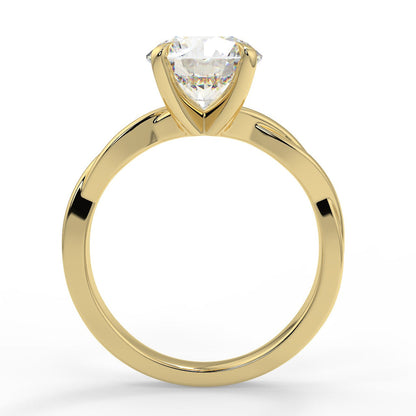 Stunning 2.0 CT Round Moissanite Engagement Ring with Solitaire Design 2