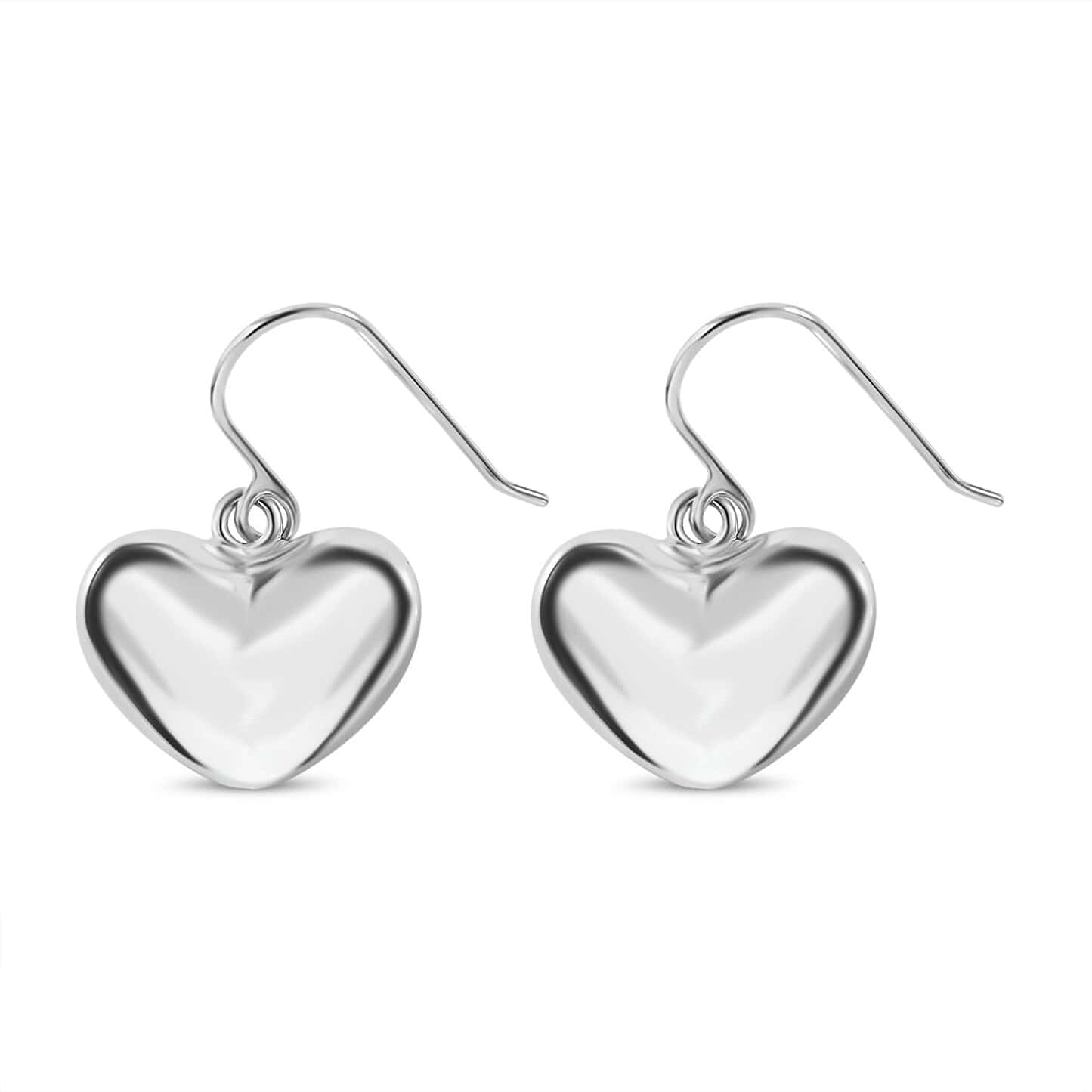 Round Cut Cubic Zirconia in 925 Sterling Silver Earrings 1