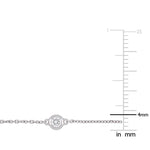 Round Cut Cubic Zirconia in 925 Sterling Silver Necklace 3