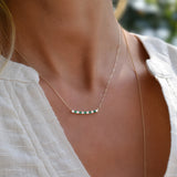 2 CT Round Emerald Lab Made Diamond-May Birthstone Necklace 7