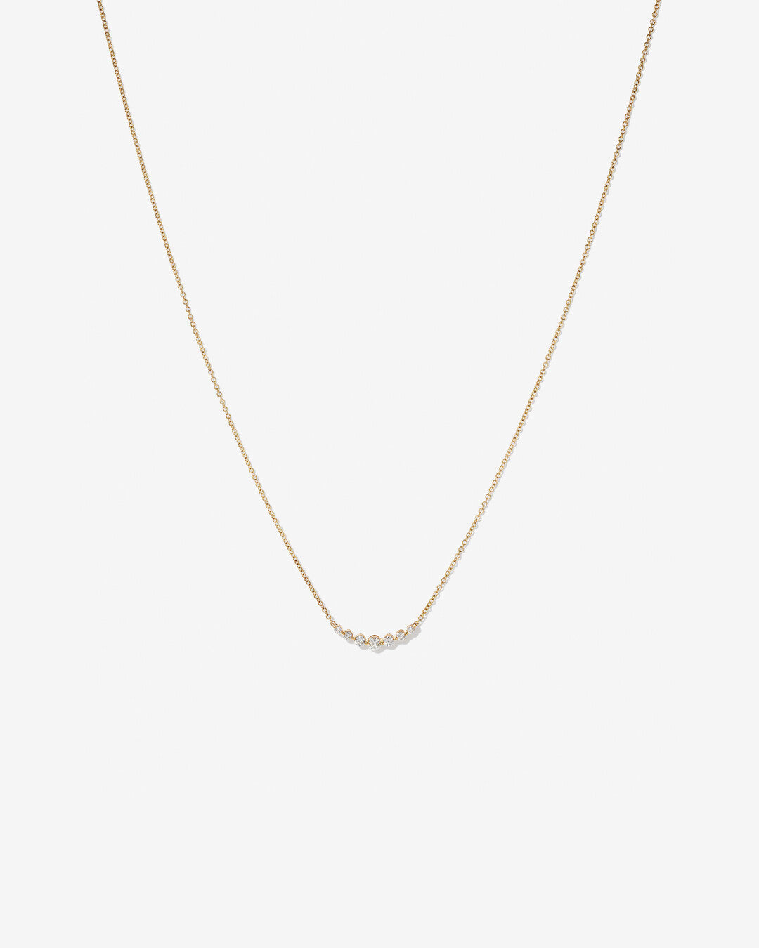 Round Cut Cubic Zirconia in 925 Sterling Silver Necklace 1