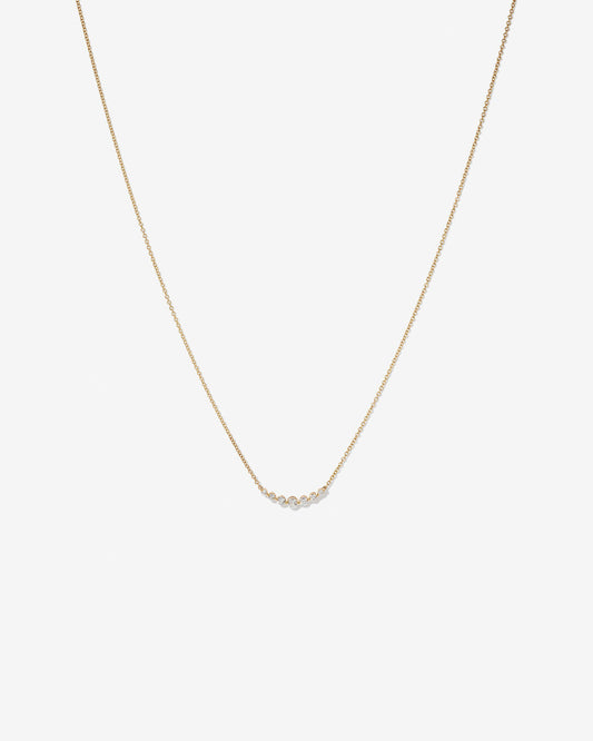 Round Cut Cubic Zirconia in 925 Sterling Silver Necklace 1