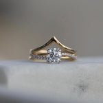 0.89 CT Round Cut Twisted Shank Pave CVD E/VS1 Diamond Engagement Ring 11
