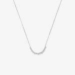 Round Cut Cubic Zirconia in 925 Sterling Silver Necklace 1