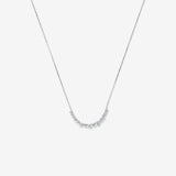 Round Cut Cubic Zirconia in 925 Sterling Silver Necklace 1