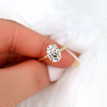 Stunning 2.5 CT Oval Moissanite Engagement Ring with Hidden Halo Design 5