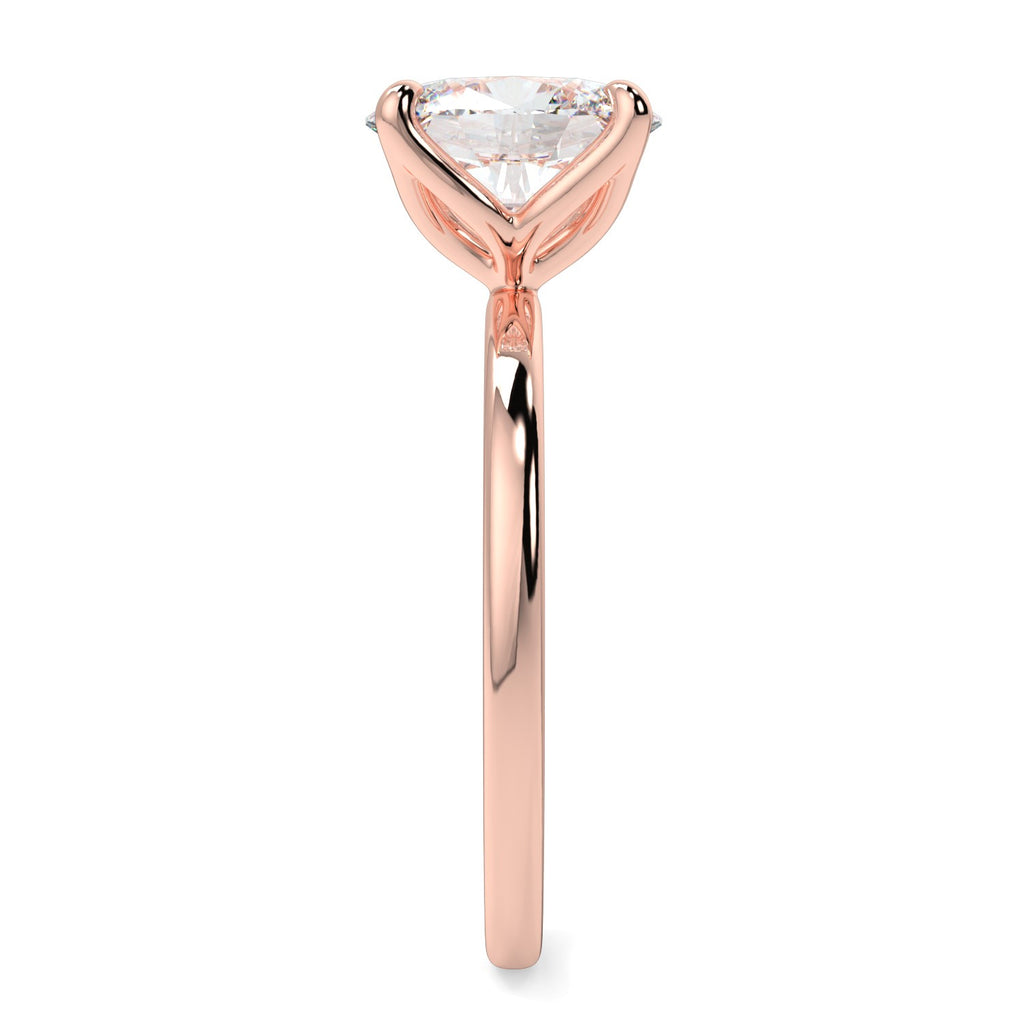 Stunning 2.11 CT Oval Moissanite Engagement Ring with Solitaire Design 10