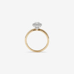 Stunning 0.5 CT Emerald Moissanite Engagement Ring With Double Halo Design 2