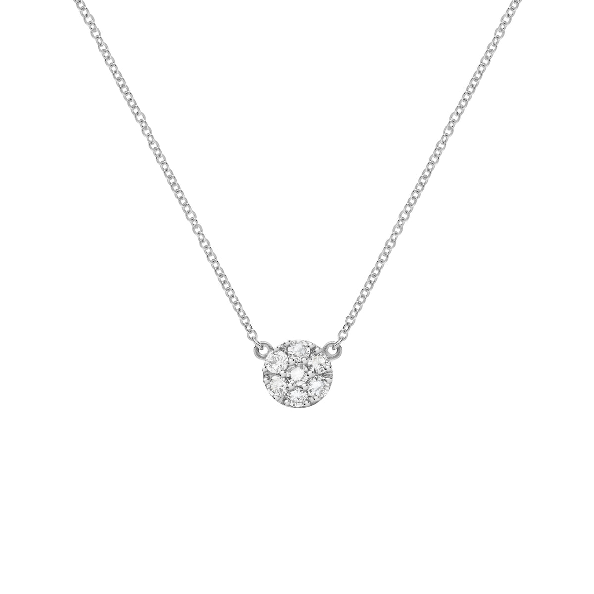 0.84 TCW  Round Diamond Lab Made Diamond- April Birthstone Necklace 5