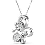 Round Cut Cubic Zirconia in 925 Sterling Silver Necklace 2