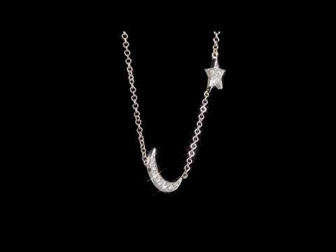 Round Cut Cubic Zirconia in 925 Sterling Silver Necklace 4