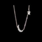 Round Cut Cubic Zirconia in 925 Sterling Silver Necklace 7