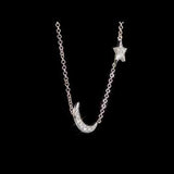 Round Cut Cubic Zirconia in 925 Sterling Silver Necklace 11