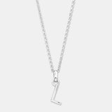 Round Cut Cubic Zirconia in 925 Sterling Silver Necklace 1