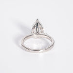 Stunning 3.0 CT Pear Cut Moissanite Engagement Ring with Pave Design 6
