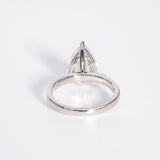 Stunning 3.0 CT Pear Cut Moissanite Engagement Ring with Pave Design 6