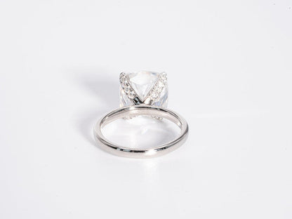 Stunning 4.50 CT Cushion Moissanite Engagement Ring with Solitaire Design 3