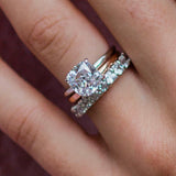 Cushion Cut Solitaire Style Cubic Zirconia in 925 Sterling Silver Ring 2
