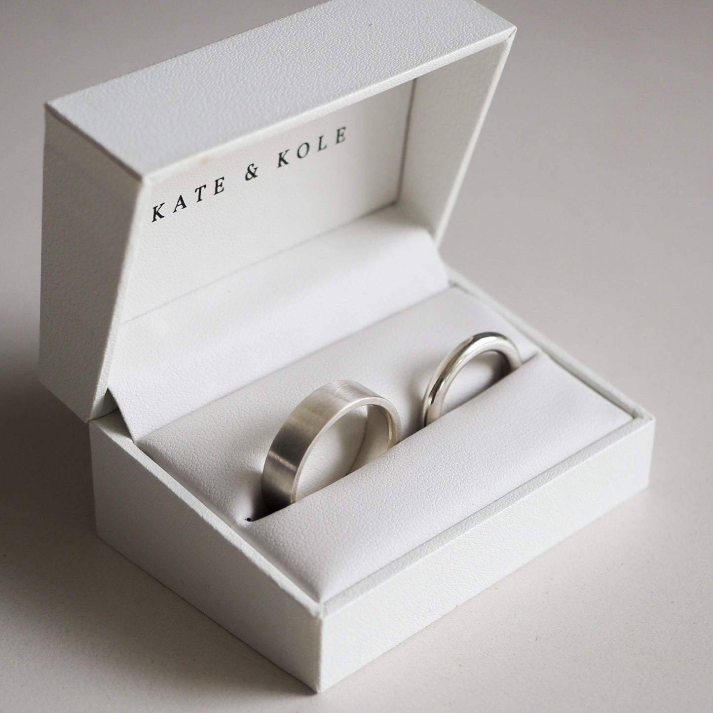 Stunning Men's Square Metal Wedding Bands 3