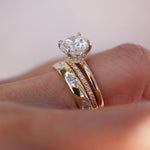 Stunning 0.2 TCW Marquise Moissanite Stones in Full Eternity Wedding Bands 5