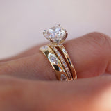 Stunning 0.2 TCW Marquise Moissanite Stones in Full Eternity Wedding Bands 5