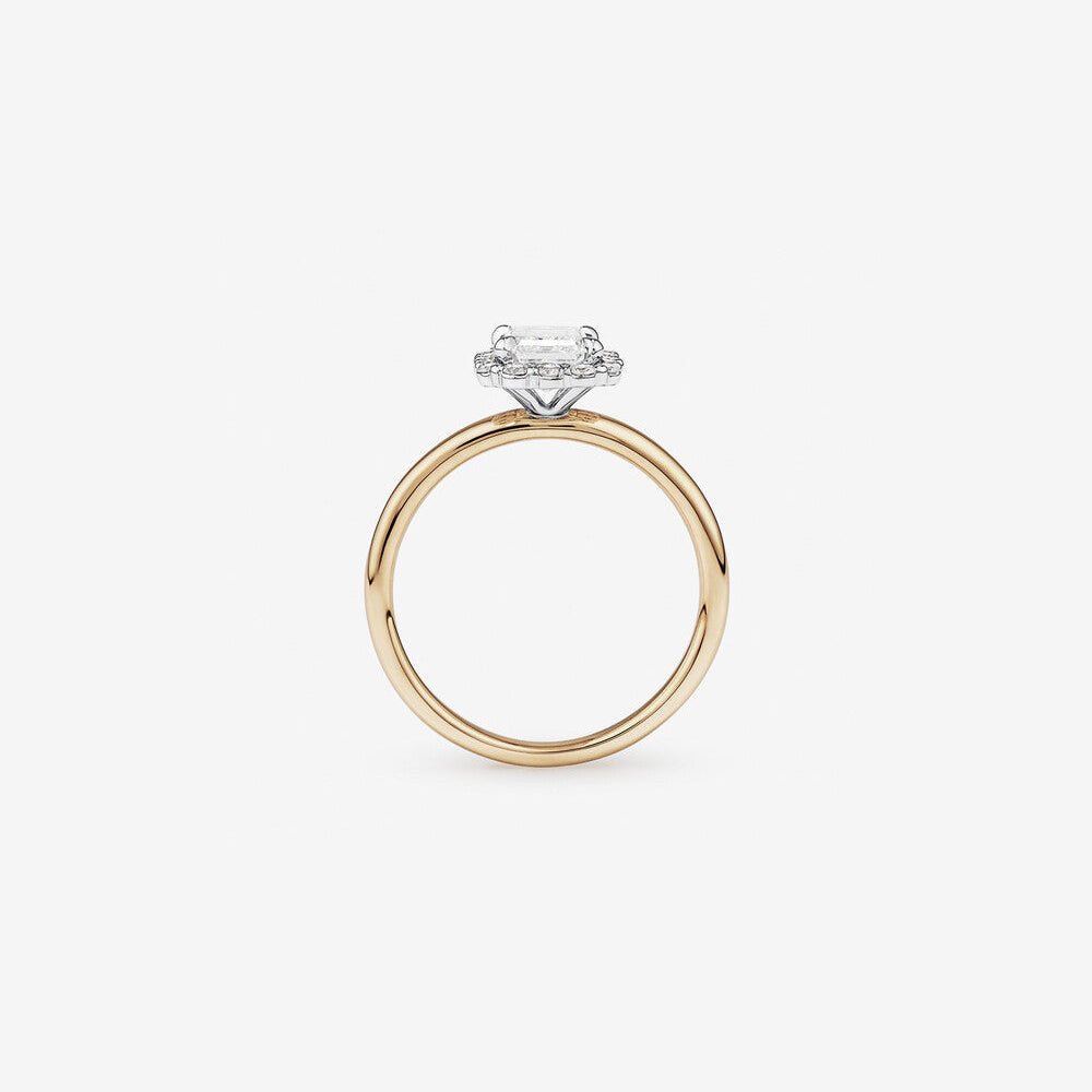 Stunning 1.46 CT Emerald Moissanite Engagement Ring with Halo Design 2