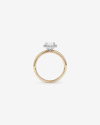 Stunning 1.46 CT Emerald Moissanite Engagement Ring with Halo Design 2