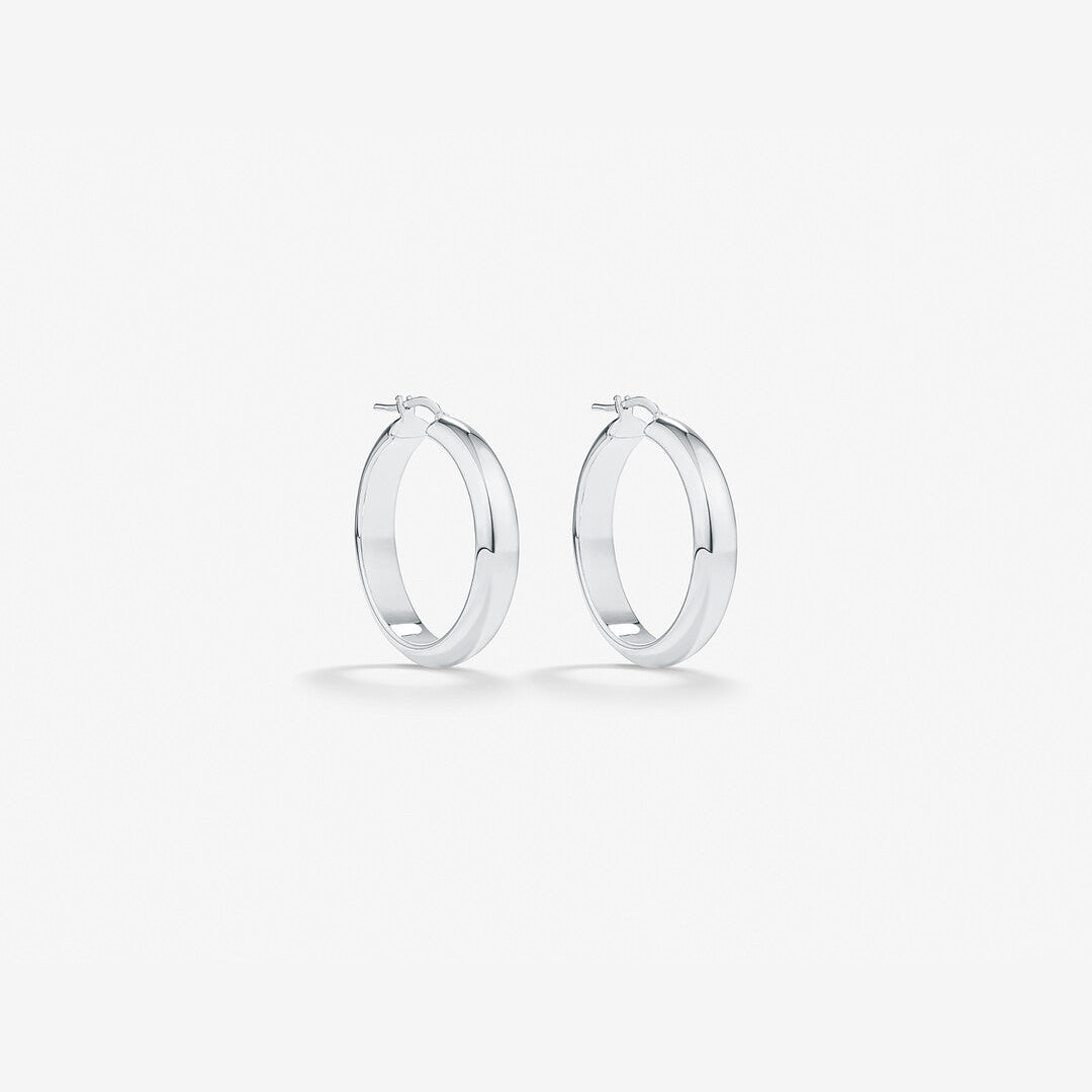 Round Cut Cubic Zirconia in 925 Sterling Silver Earrings 1