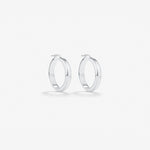 Round Cut Cubic Zirconia in 925 Sterling Silver Earrings 1