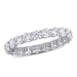 Round Cut Cubic Zirconia in 925 Sterling Silver Wedding Bands 12