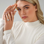 Stunning 0.65 CT Round Moissanite Engagement Ring with Cathedral Design 6