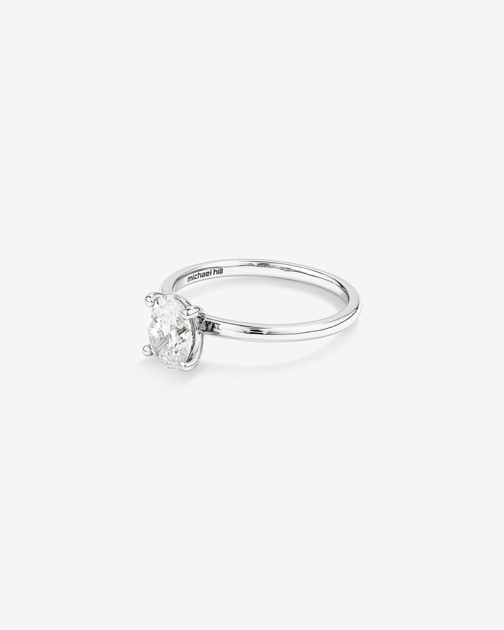 Stunning 1.0 CT Oval Moissanite with a Solitaire Design Engagement Ring 4
