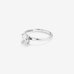 Stunning 1.0 CT Oval Moissanite with a Solitaire Design Engagement Ring 4