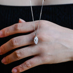 0.17 CT Moissanite Diamond Cross Pendant Necklace in Solid Gold 1