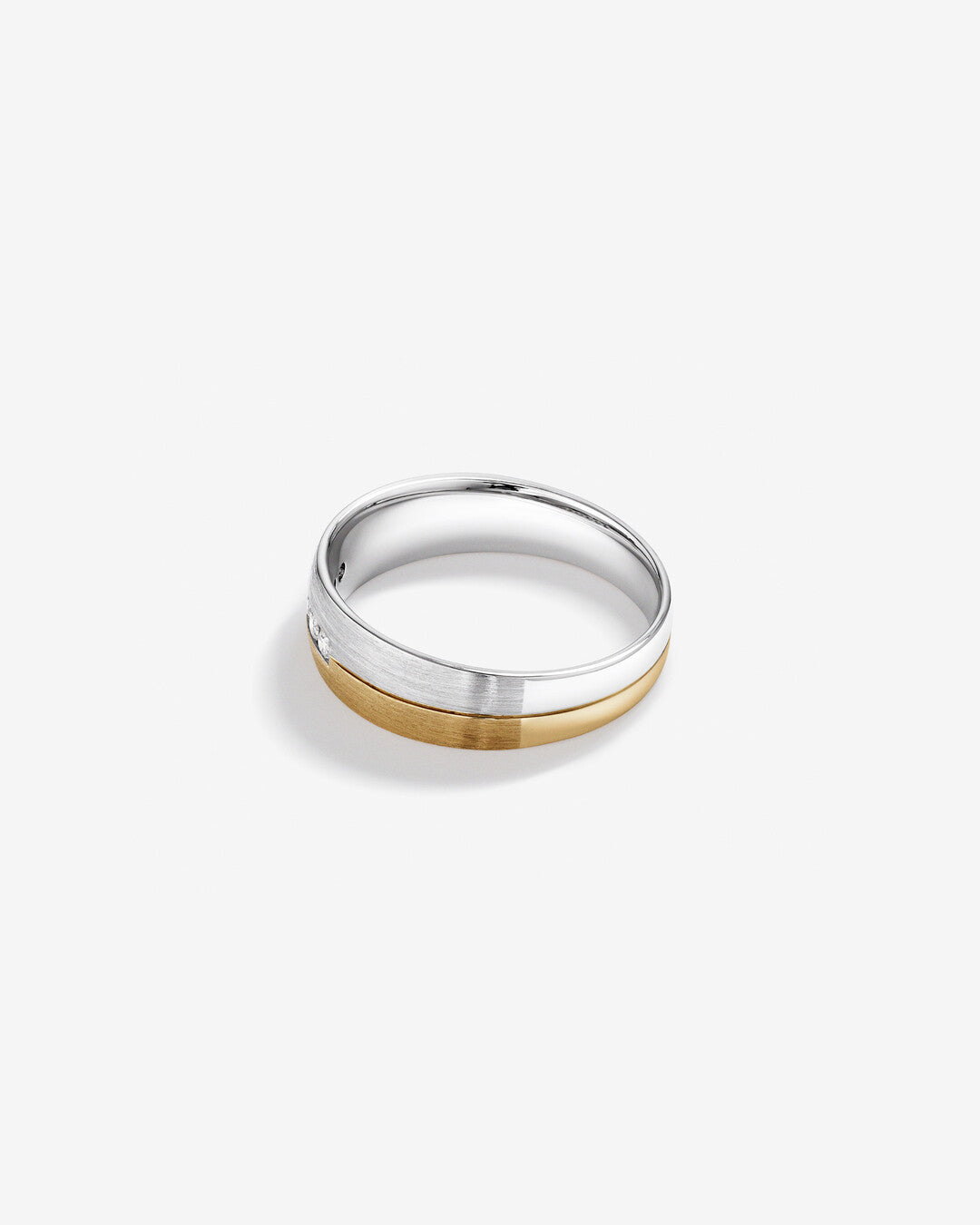0.15 CT Round Moissanite Channel Set Men's Wedding Band in Solid Gold 4