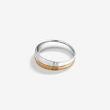 0.15 CT Round Moissanite Channel Set Men's Wedding Band in Solid Gold 4