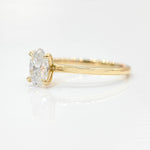 Stunning 2.0 CT Oval Cut Moissanite Engagement Ring with Solitaire Design 3