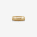 Classic Curved  Men's Wedding Band in Solid Gold 1