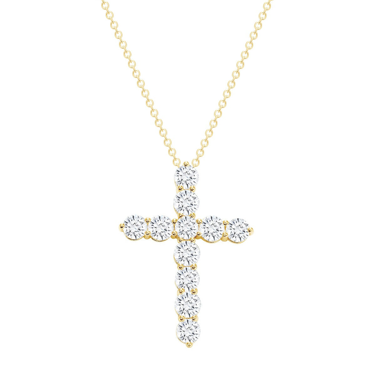 Classic 1.0 TCW Moissanite Diamond Solitaire Pendant Necklace in Solid Gold 5