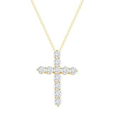 Classic 1.0 TCW Moissanite Diamond Solitaire Pendant Necklace in Solid Gold 5