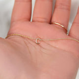 Customized Letter Pendant Necklace in Solid Gold 2