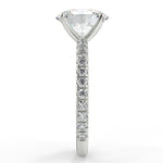 Stunning 2.11 CT Oval Moissanite Engagement Ring with Pave Design 7