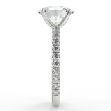 Stunning 2.11 CT Oval Moissanite Engagement Ring with Pave Design 7