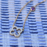 0.25 CT Round Amethyst Lab Made Diamond- February Birthstone Necklace 6