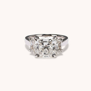 Stunning 2.0 CT Princess Moissanite Engagement Ring with Solitaire Design